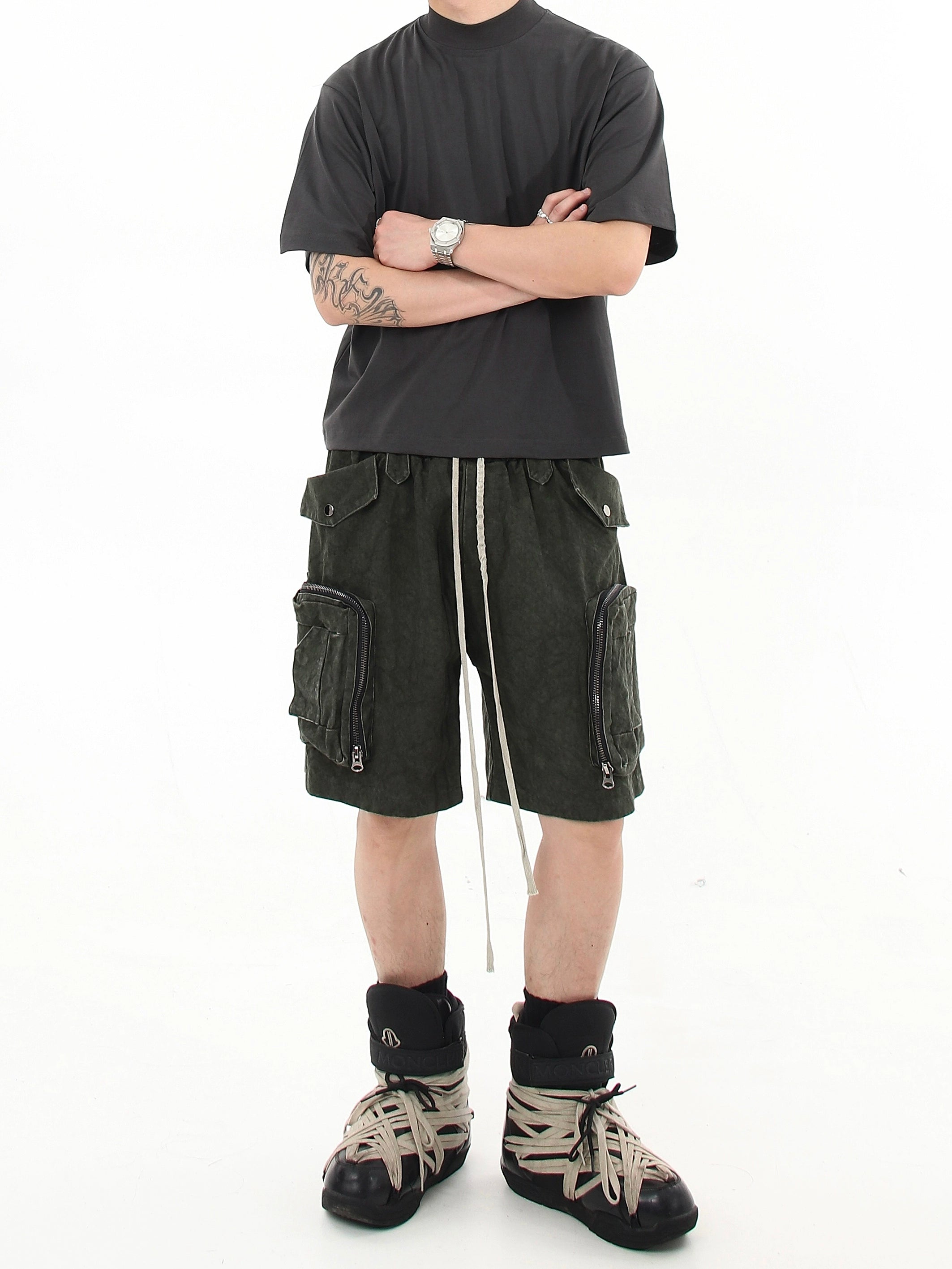 BLACKLISTS American Retro Multi-Pocket Cargo Shorts