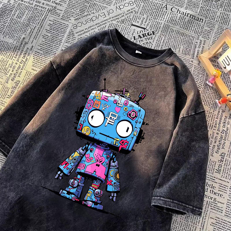 Y2K Fun Robot T-Shirt