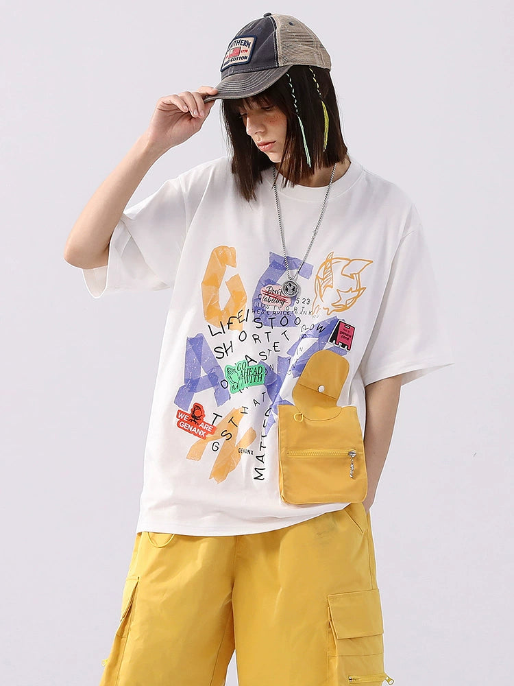 GENANX Dopamine Trend Graffiti T-Shirt
