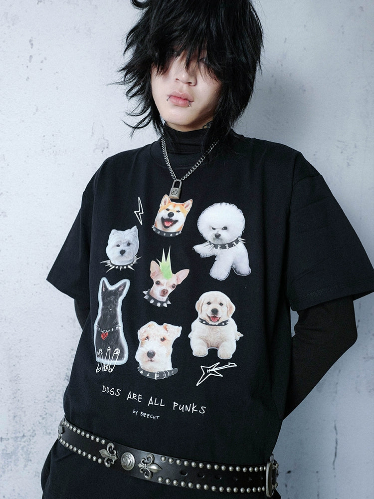 BIZZCUT Rock Subculture Dog Punk T-Shirt