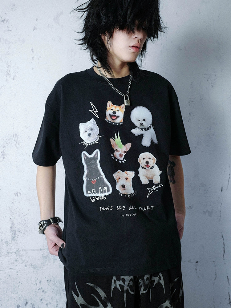 BIZZCUT Rock Subculture Dog Punk T-Shirt