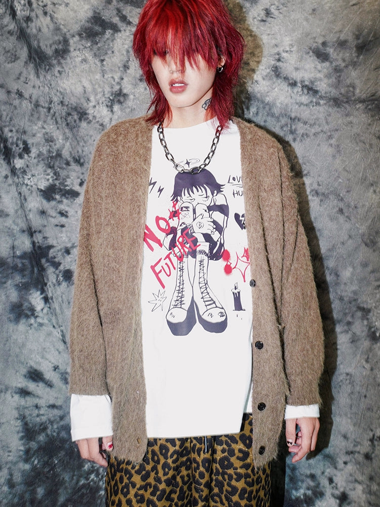 BIZZCUT Vintage Decadent Rock Cardigan Sweater
