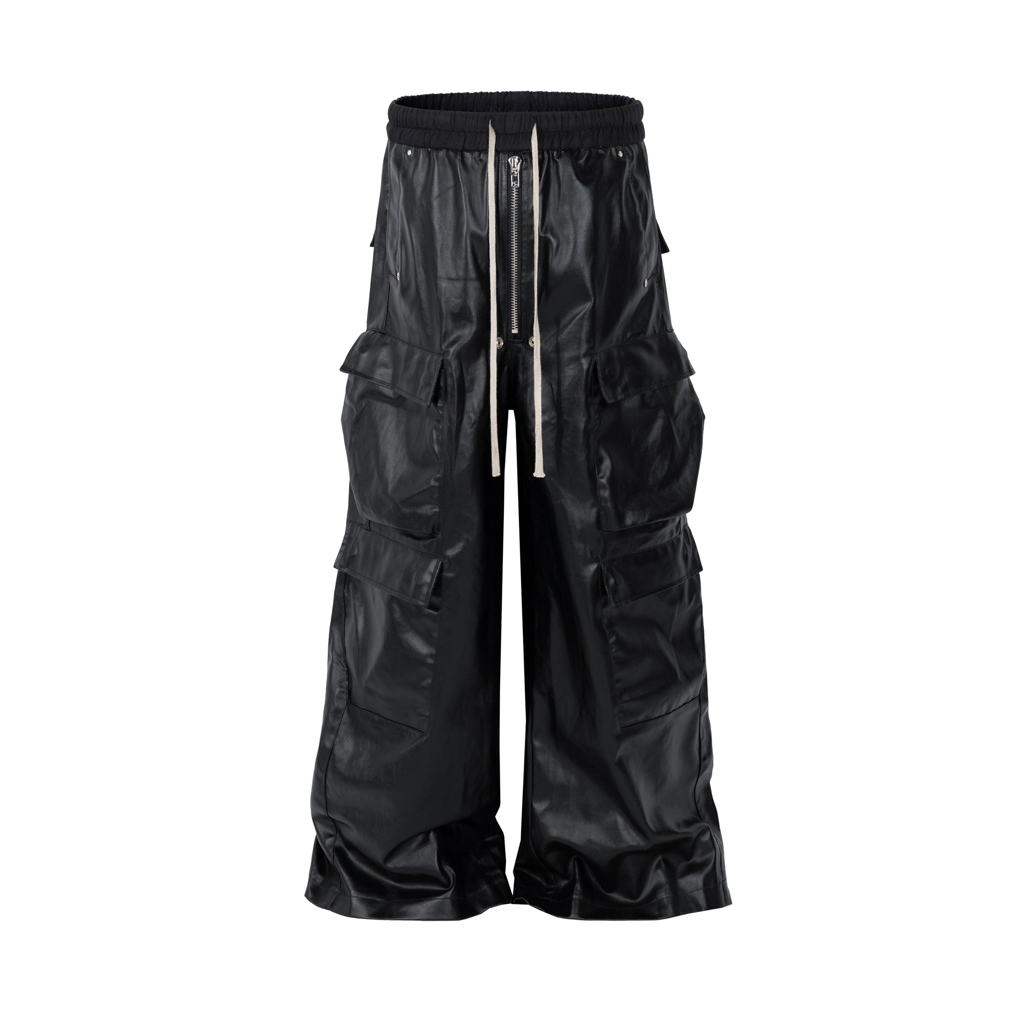 BLACKLISTS American Street Ruffian Handsome Matte Leather Pants