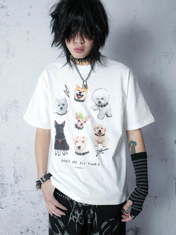 BIZZCUT Rock Subculture Dog Punk T-Shirt