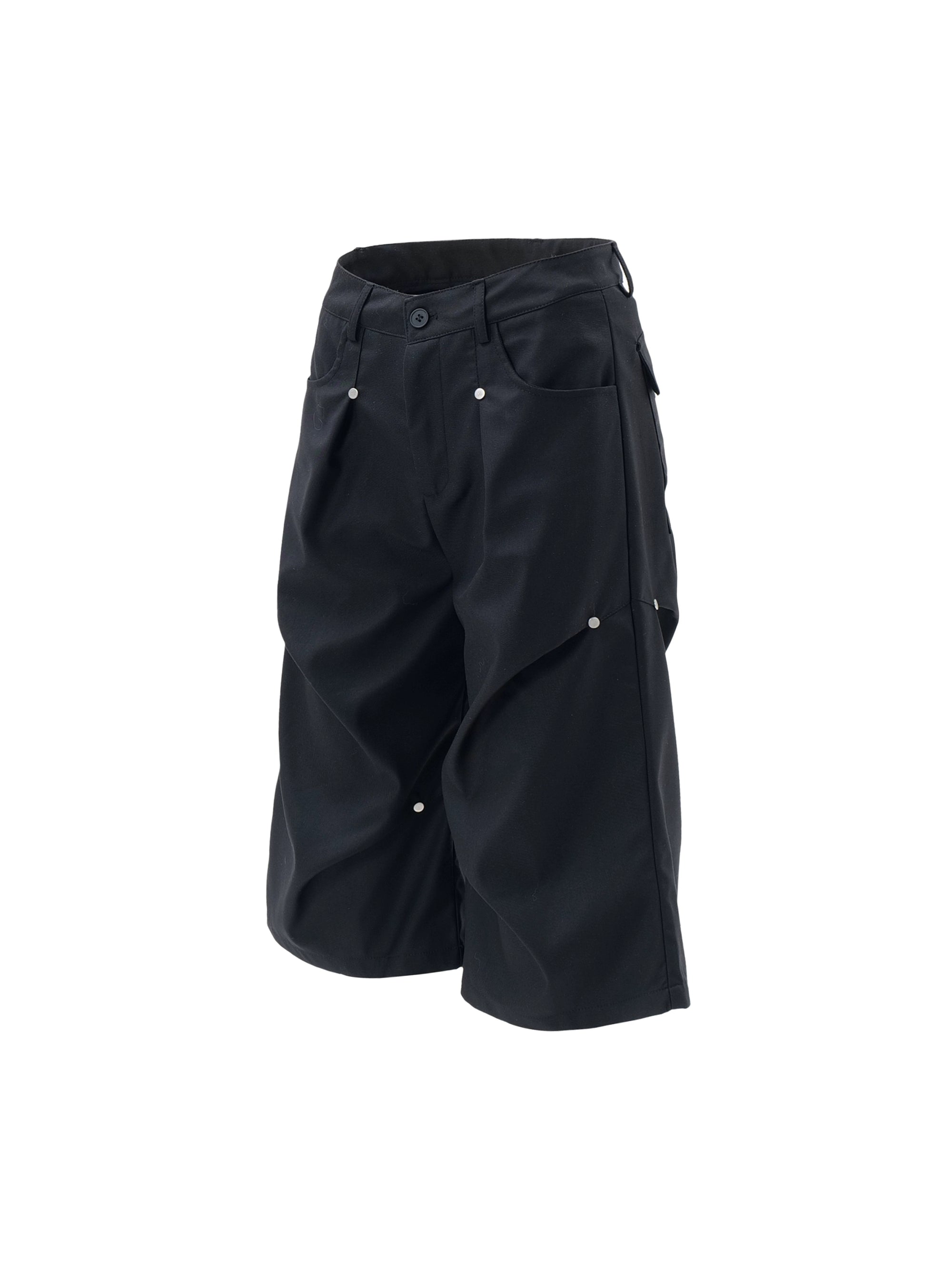 BLACKLISTS Japanese Rivet Pleated Shorts