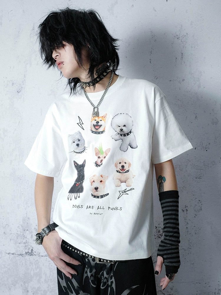 BIZZCUT Rock Subculture Dog Punk T-Shirt
