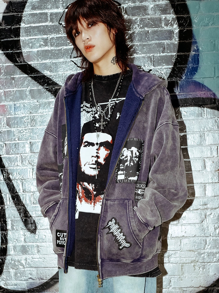 BIZZCUT American Retro Rock Style Long Sleeve