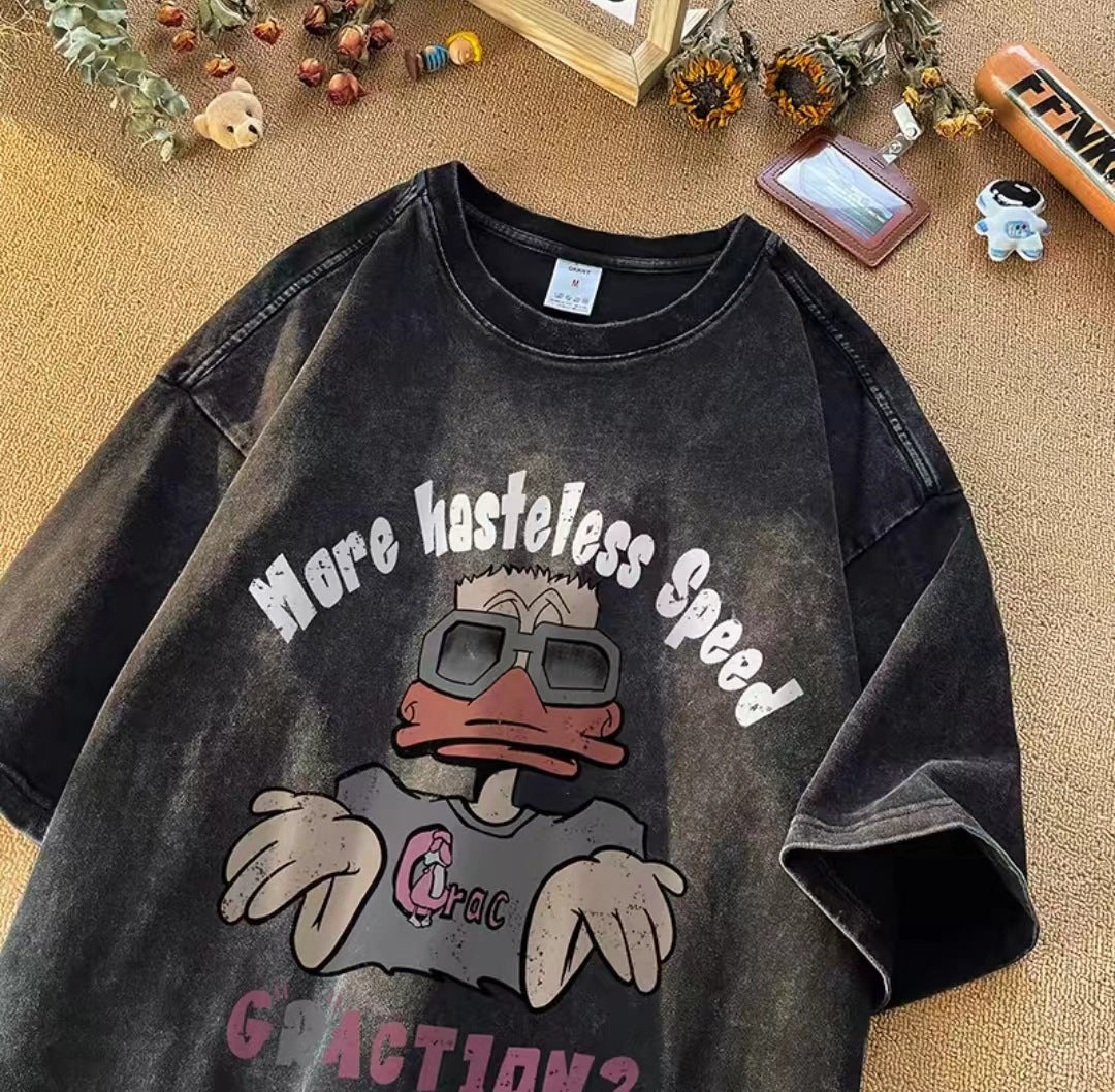 Y2K Retro Cat Short T-Shirt