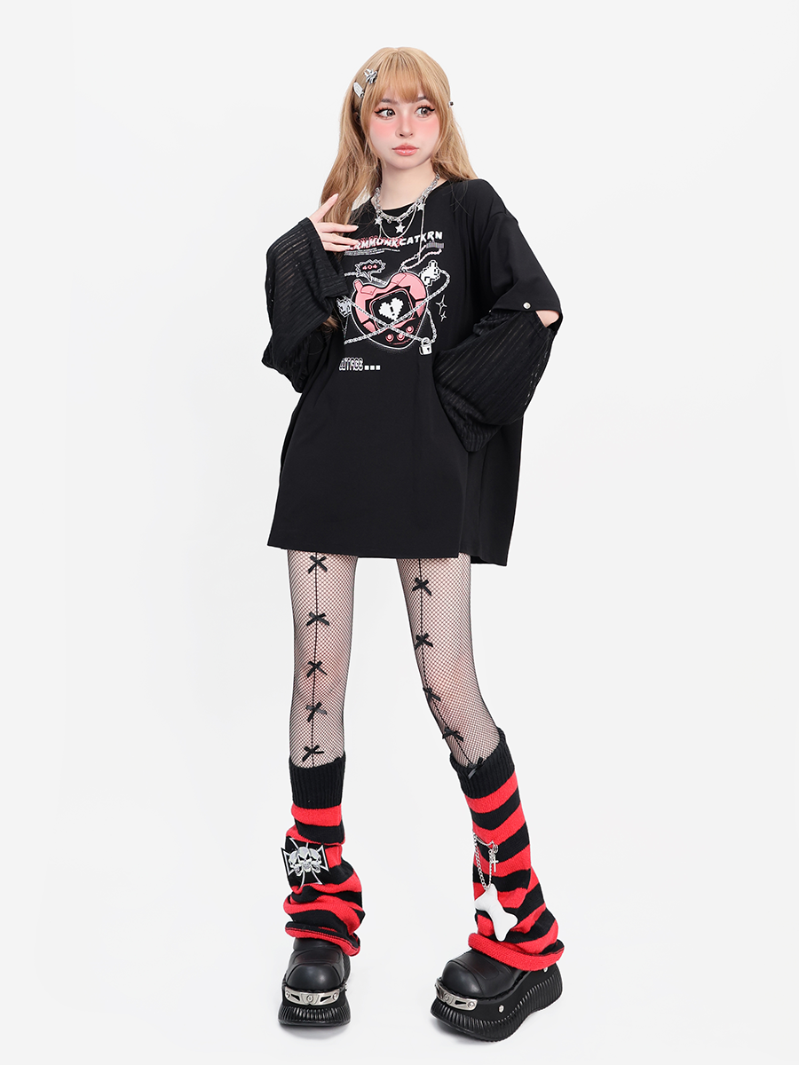 CATWISH Subculture Shackles Angel Splicing Removable Long Sleeve