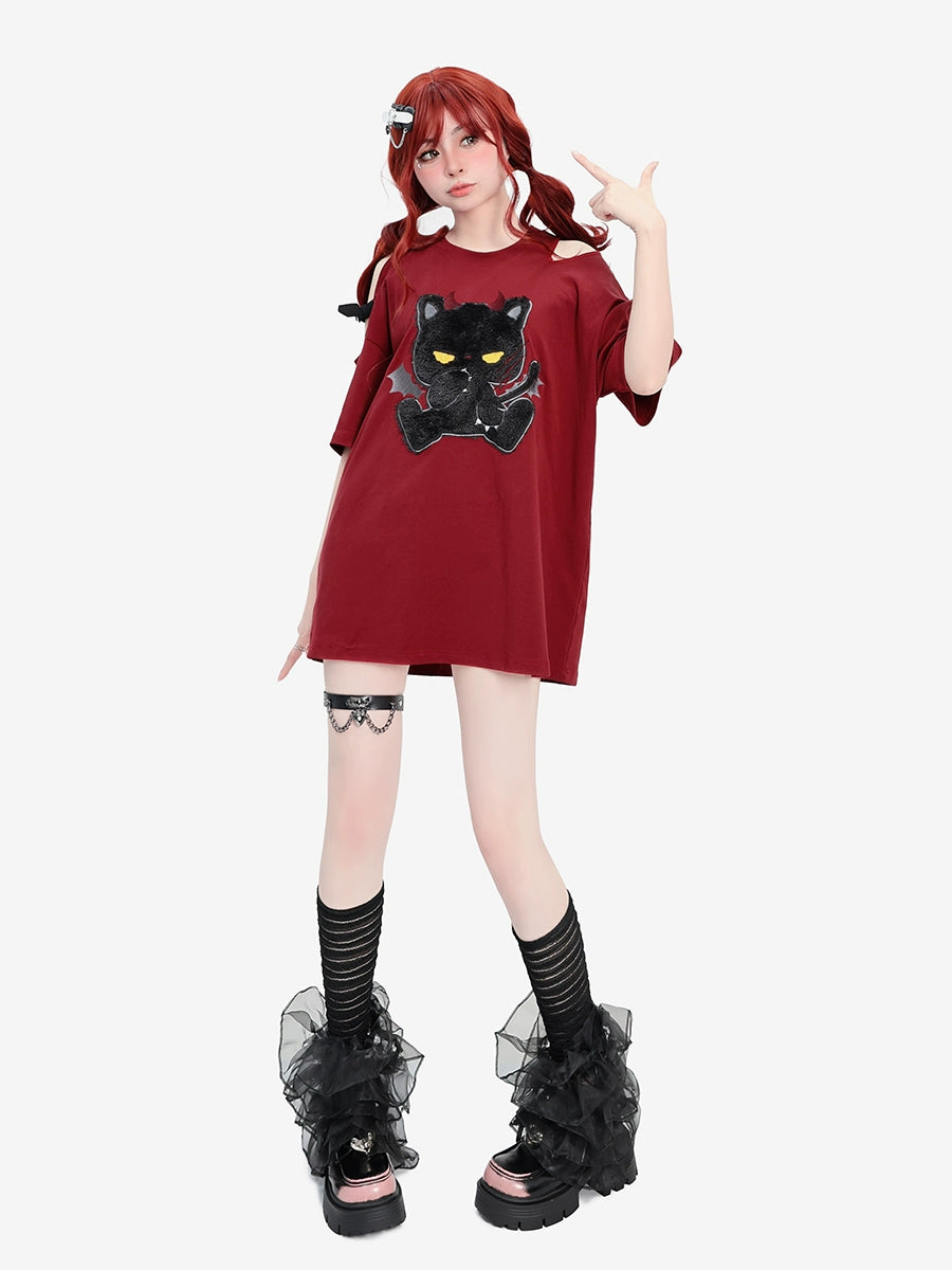 CATWISH Punk Little Devil Pussy Long T-Shirt
