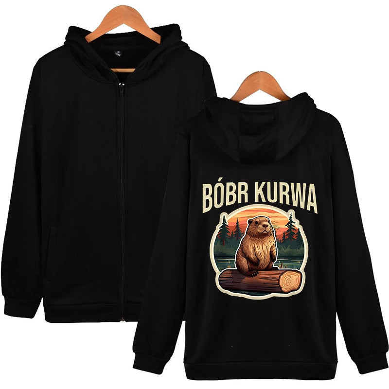 Y2K Cute Beaver Hoodie