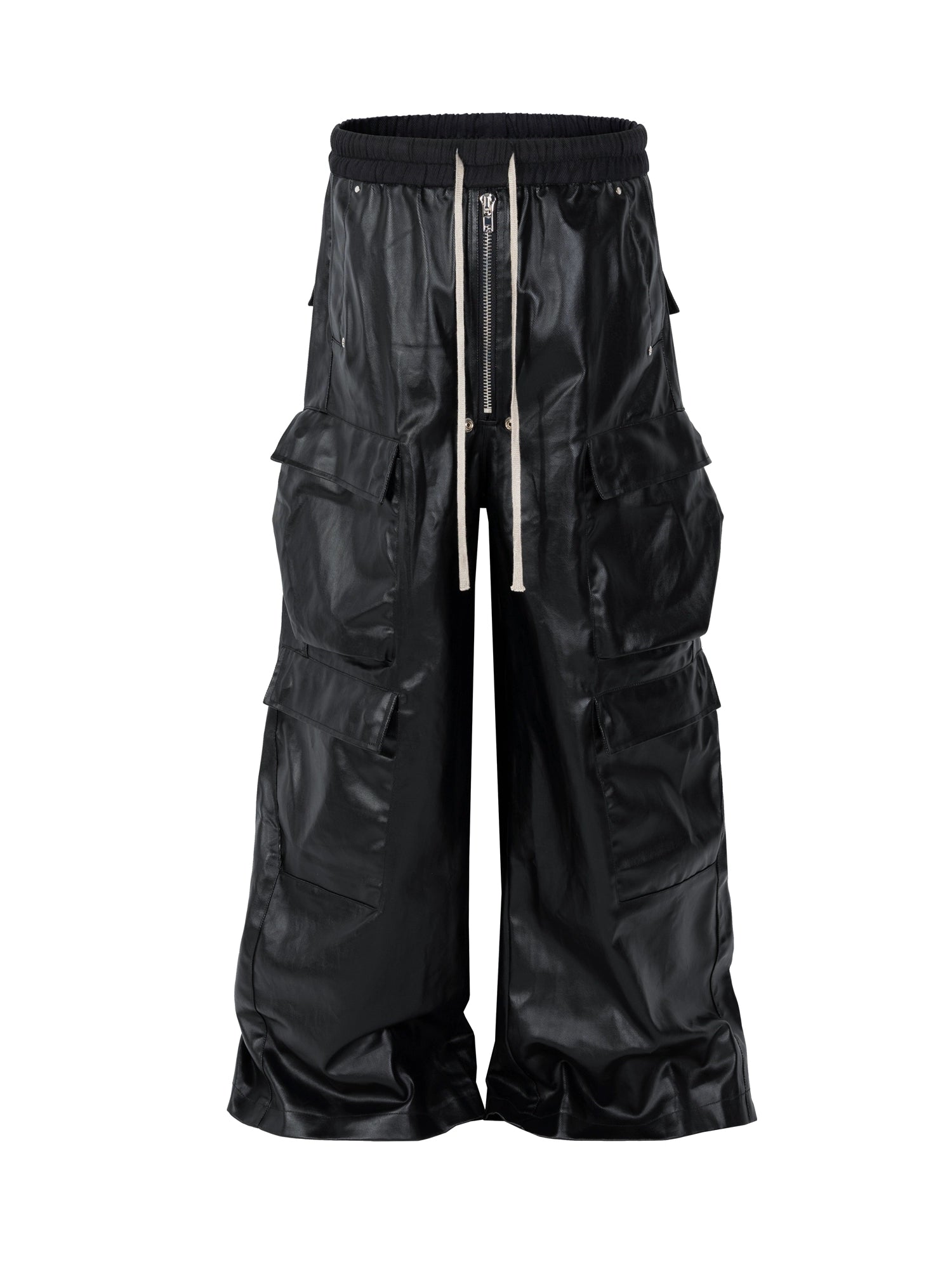BLACKLISTS American Street Ruffian Handsome Matte Leather Pants