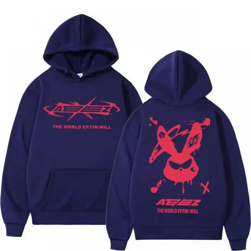 Y2K K-pop Ateez Hoodie