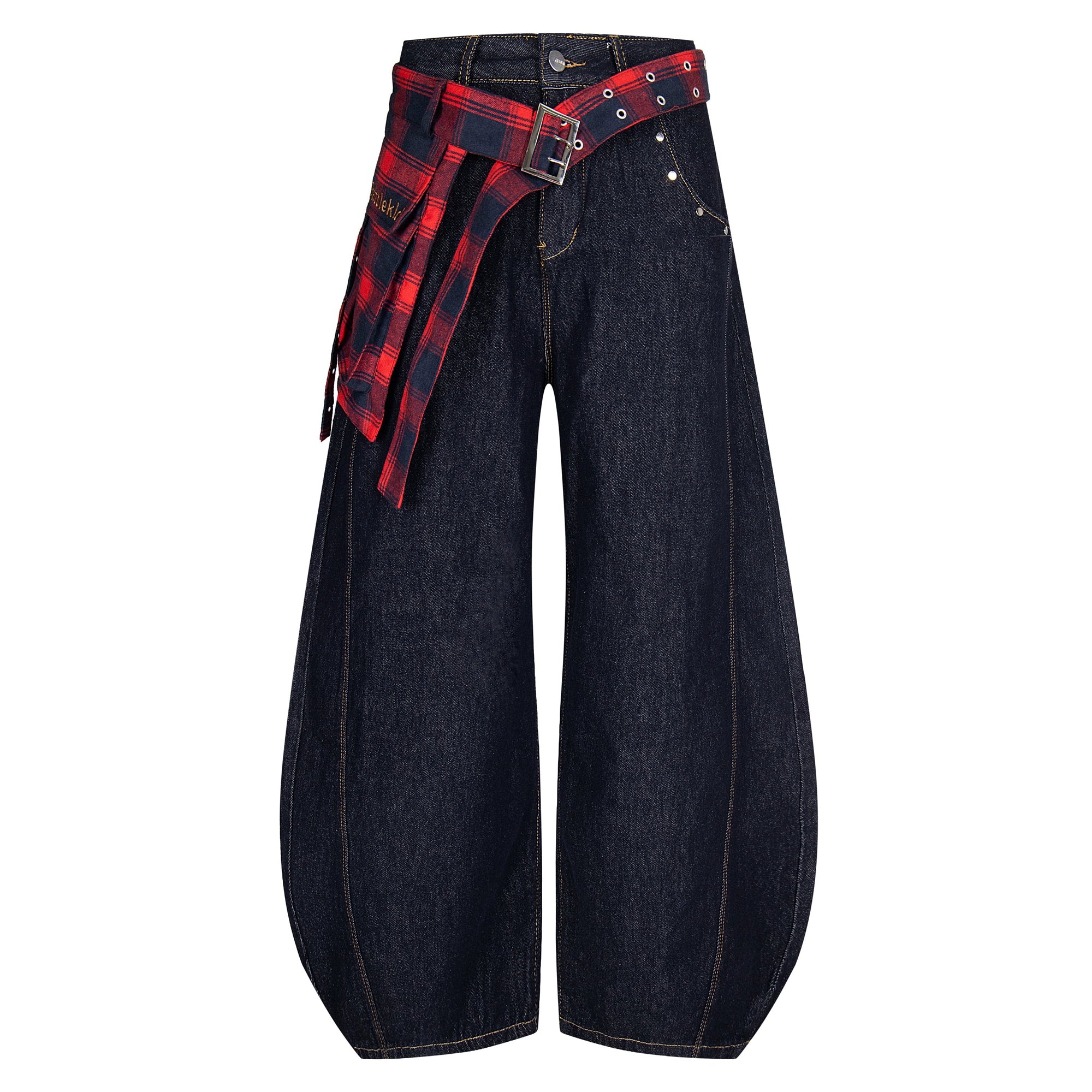 BLACKLISTS American Vintage Plaid Skirt Wide Leg Pants