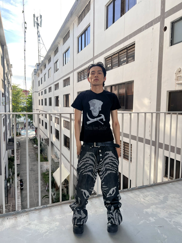 Y2K Gothic Skull T-Shirt