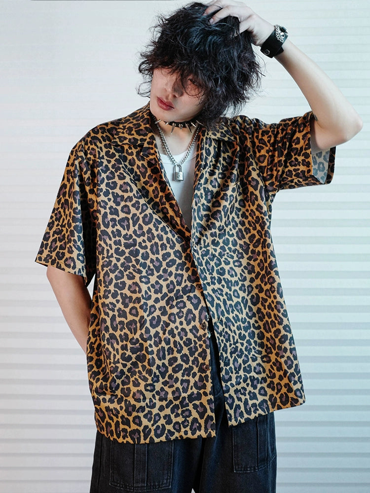 BIZZCUT Subculture Hawaiian Leopard Print Shirt
