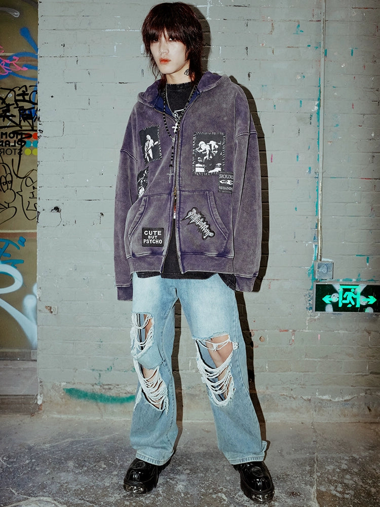 BIZZCUT Rock Age Hooded Fleece Sweater