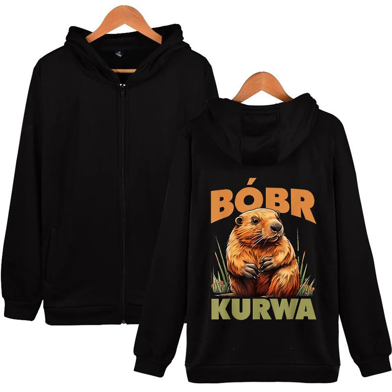 Y2K Cute Beaver Hoodie