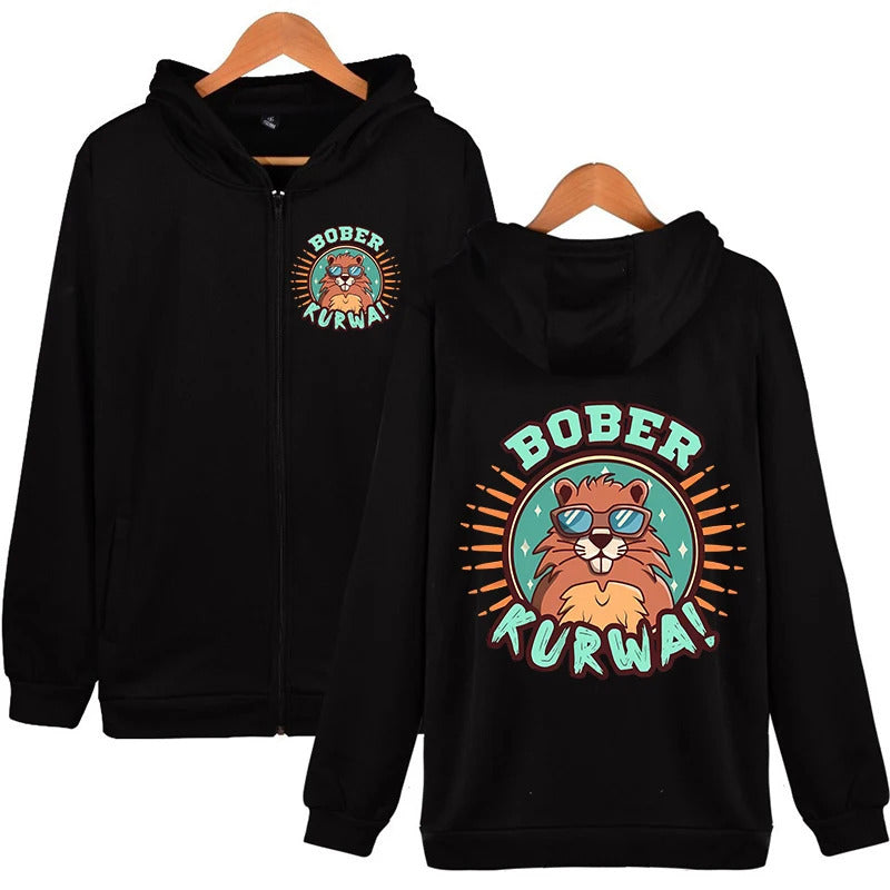 Y2K Cute Beaver Hoodie