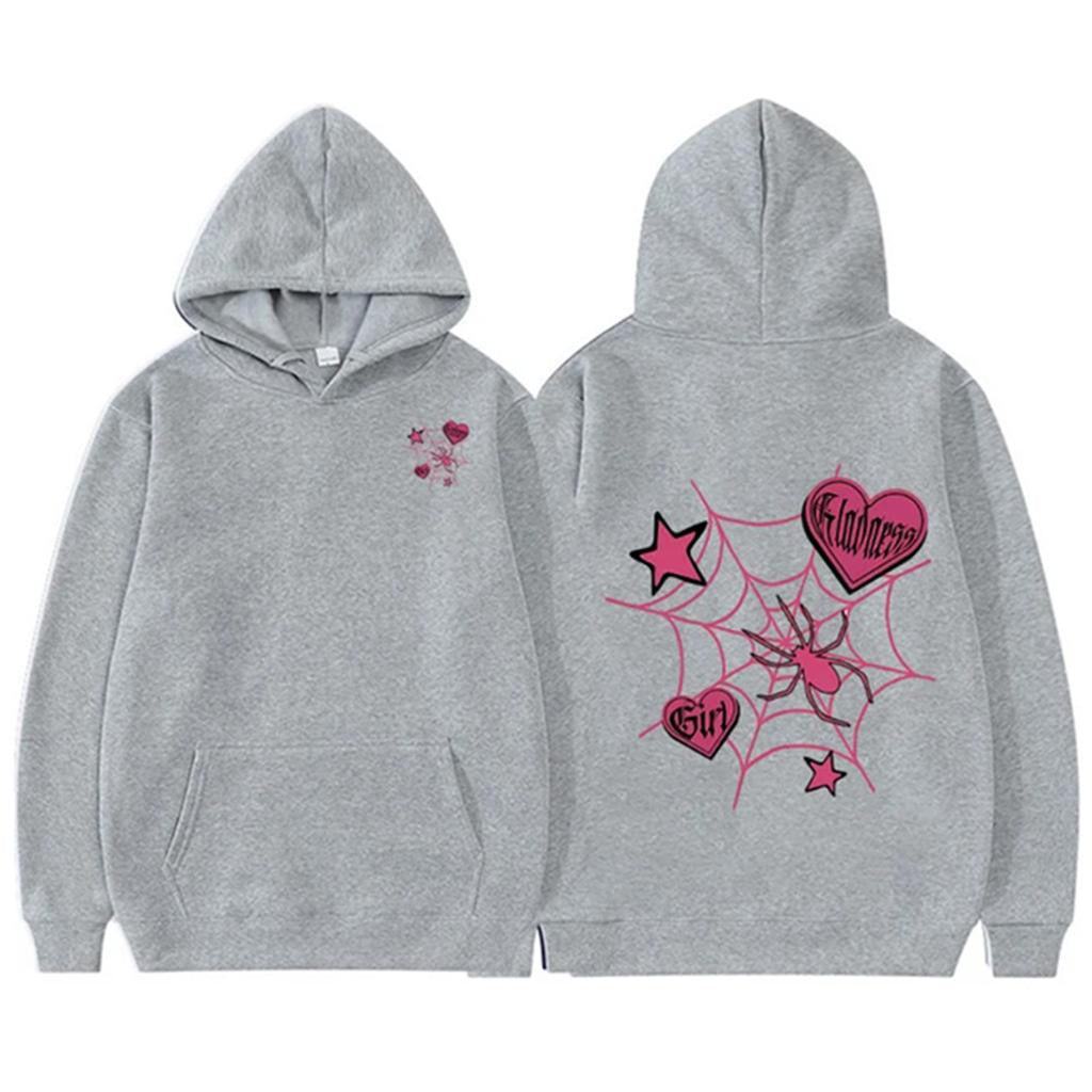 Y2K Punk Spider Hoodie