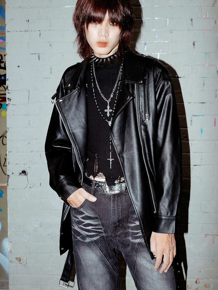 BIZZCUT Punk Rock Diablo Singer Bike Jacket