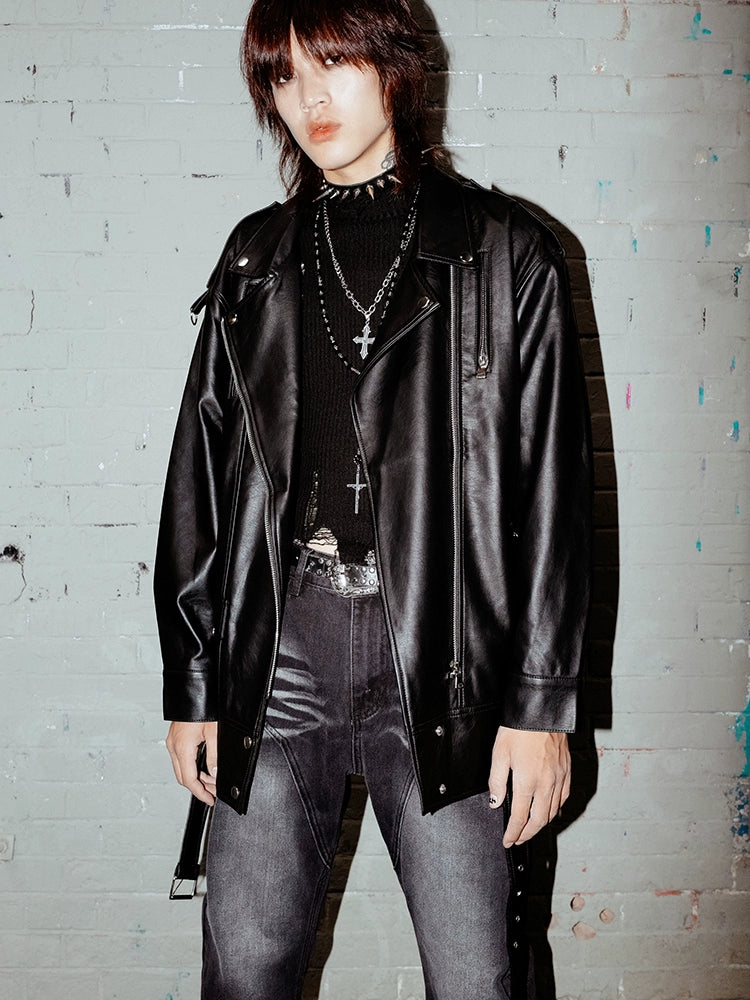 BIZZCUT Punk Rock Diablo Singer Bike Jacket
