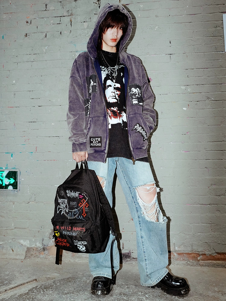BIZZCUT Rock Age Hooded Fleece Sweater