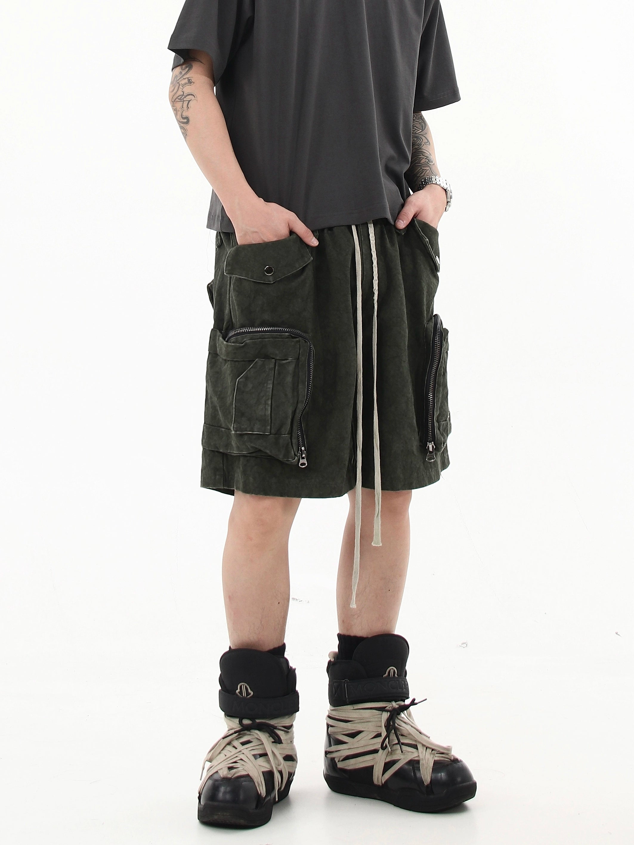 BLACKLISTS American Retro Multi-Pocket Cargo Shorts