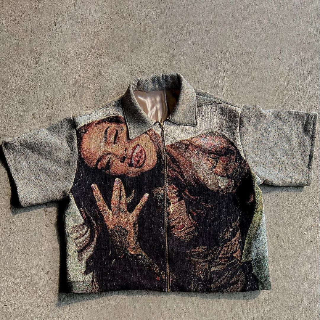 Y2K Retro Zipper T-Shirt