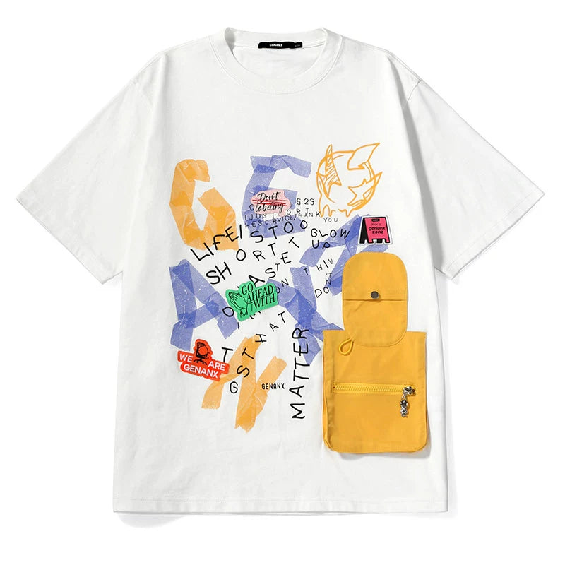 GENANX Dopamine Trend Graffiti T-Shirt