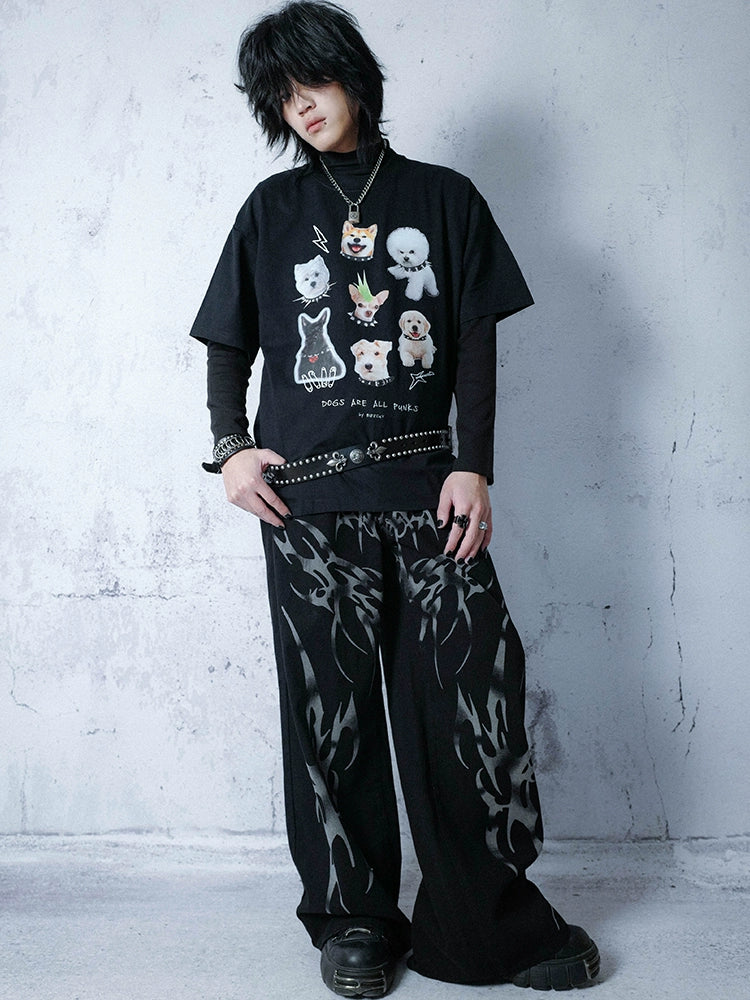 BIZZCUT Rock Subculture Dog Punk T-Shirt