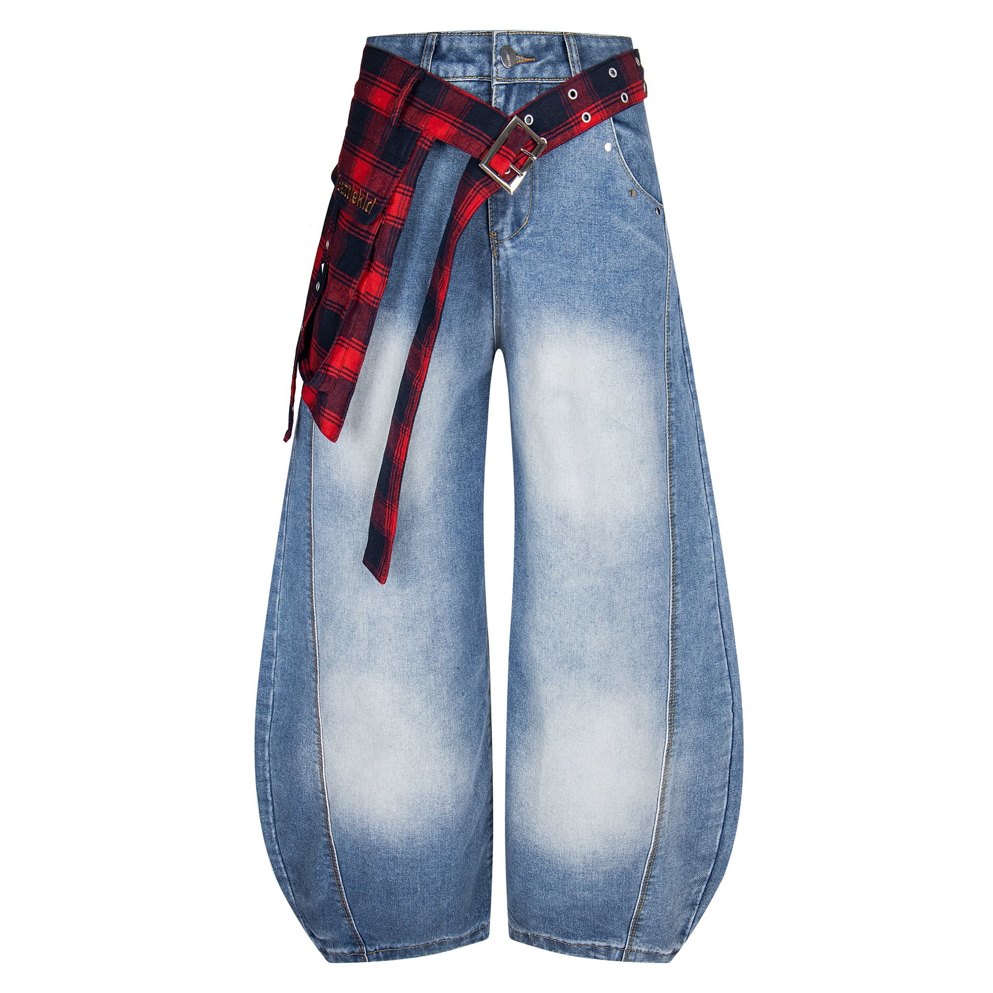 BLACKLISTS American Vintage Plaid Skirt Wide Leg Pants