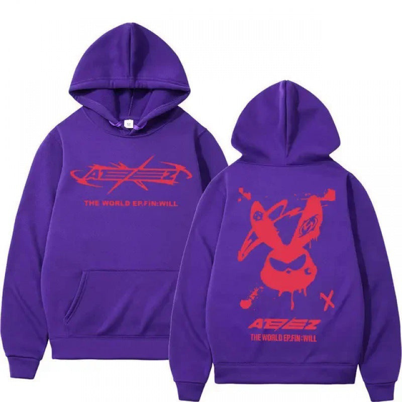 Y2K K-pop Ateez Hoodie