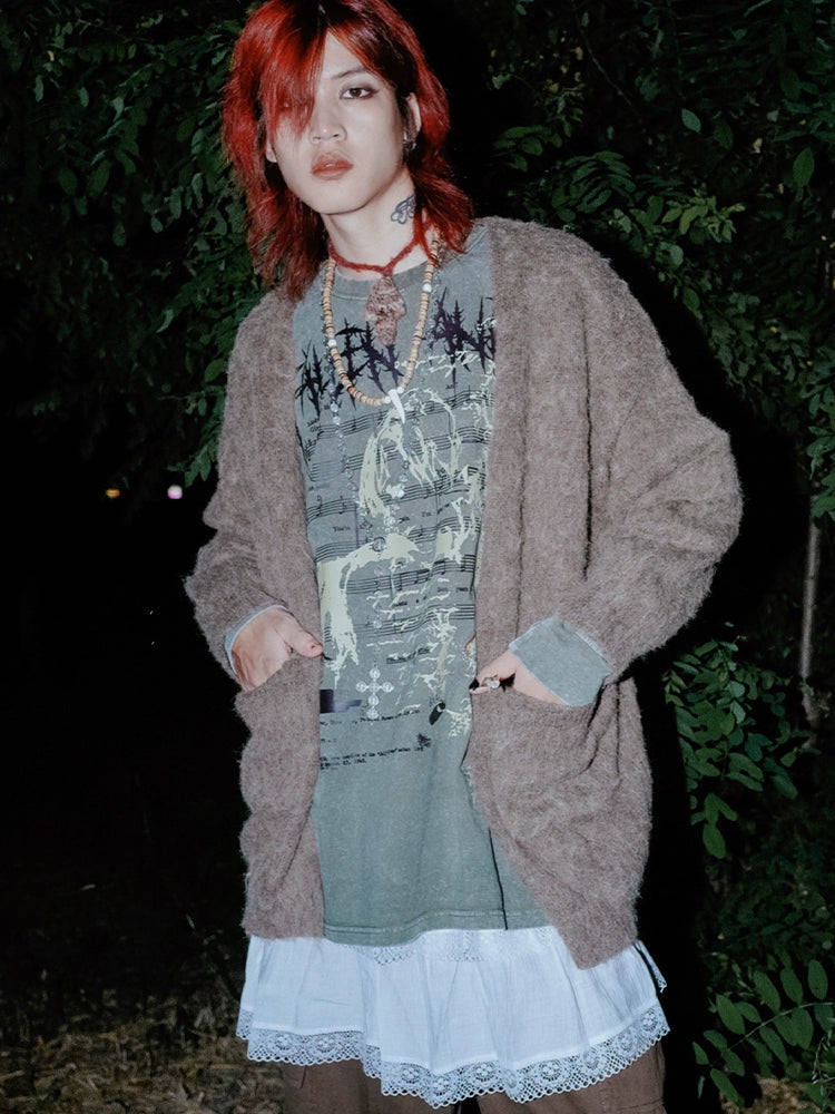 BIZZCUT Vintage Decadent Rock Cardigan Sweater