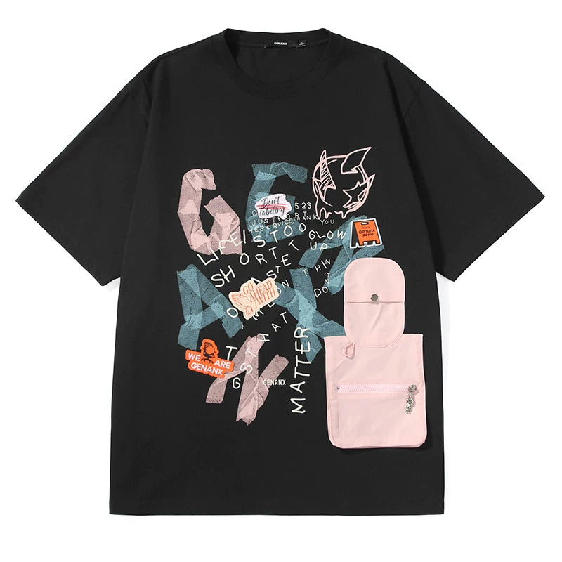 GENANX Dopamine Trend Graffiti T-Shirt