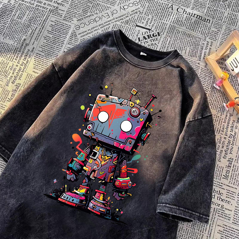 Y2K Fun Robot T-Shirt
