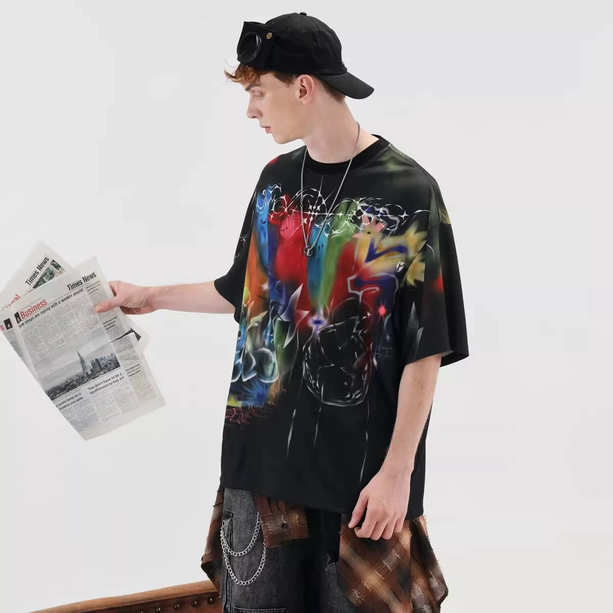 GENANX American Street Trend Graffiti T-Shirt