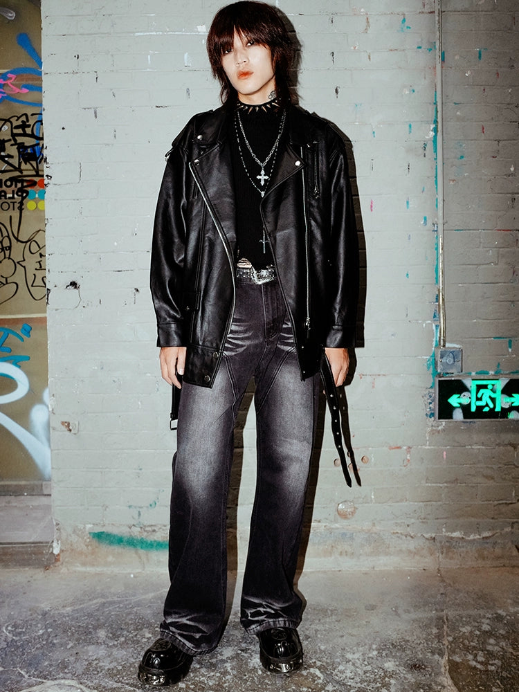BIZZCUT Punk Rock Diablo Singer Bike Jacket