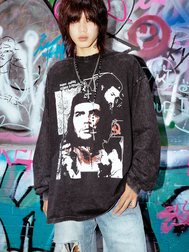 BIZZCUT American Retro Rock Style Long Sleeve