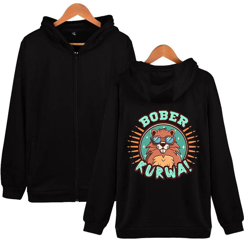 Y2K Cute Beaver Hoodie