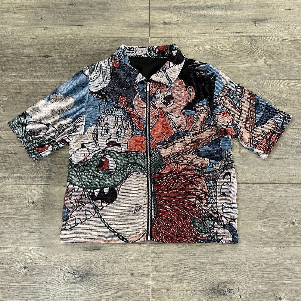 Y2K Retro Zipper T-Shirt
