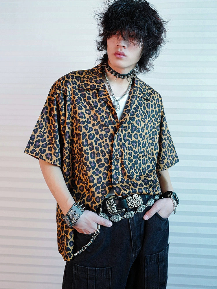 BIZZCUT Subculture Hawaiian Leopard Print Shirt