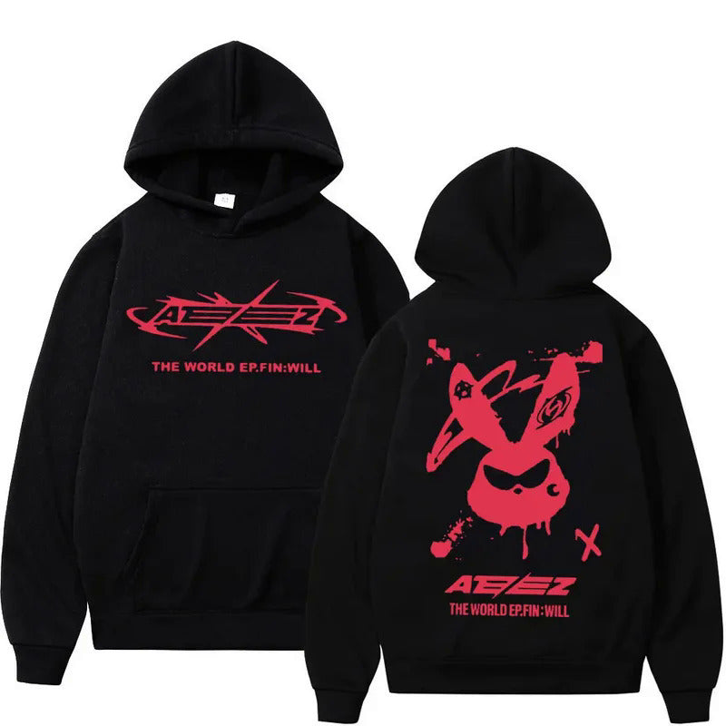Y2K K-pop Ateez Hoodie